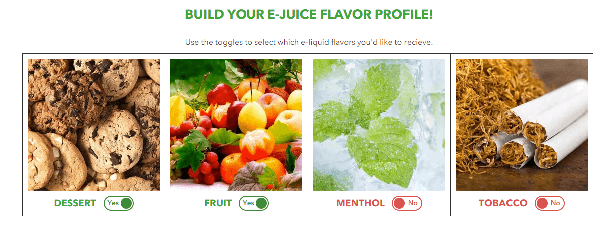 Flavor profile categories