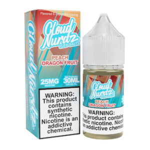 Cloud Nurdz Iced Salts Peach Dragonfruit 30ml Nic Salt