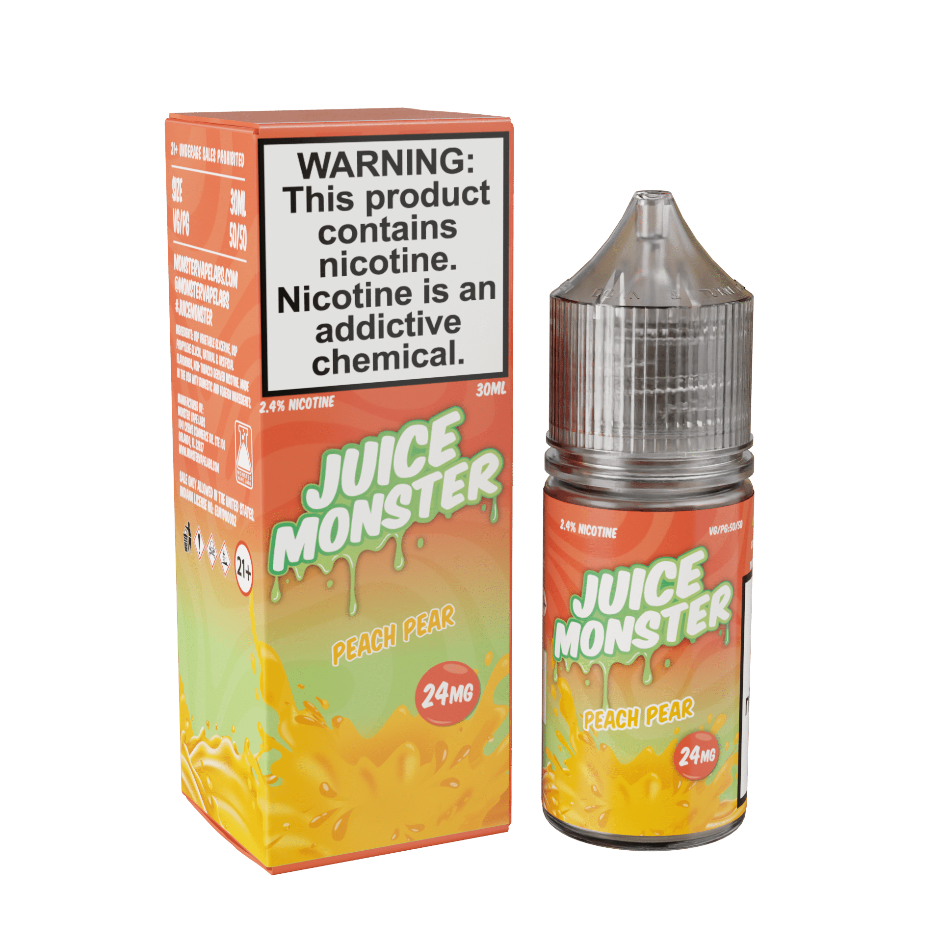 Juice Monster Salt Peach Pear 30ml Nic Salt