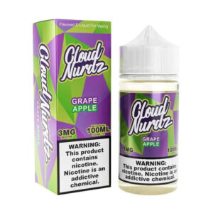 Cloud Nurdz Grape Apple 100ml Vape Juice: