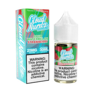 Cloud Nurdz Iced Salts Sour Watermelon Strawberry 30ml