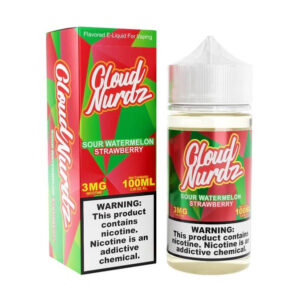 Cloud Nurdz Sour Watermelon Strawberry 100ml Vape Juice