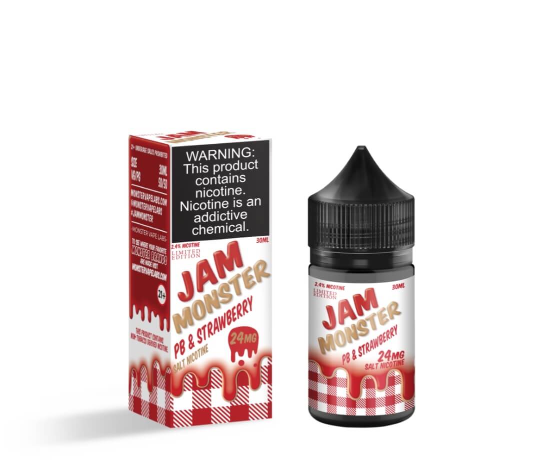 PB & Jam Monster Salt Strawberry 30ml Nic Salt