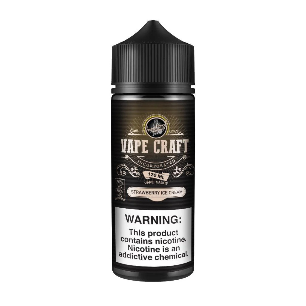 Vape Craft Strawberry Ice Cream 120ml Vape Juice